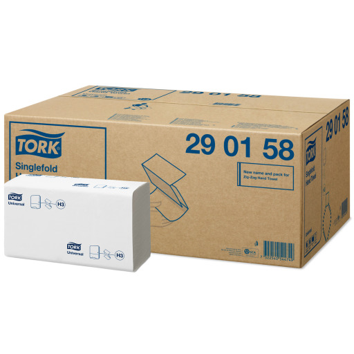 Prosoape hartie pliate ZZ Tork Universal albe