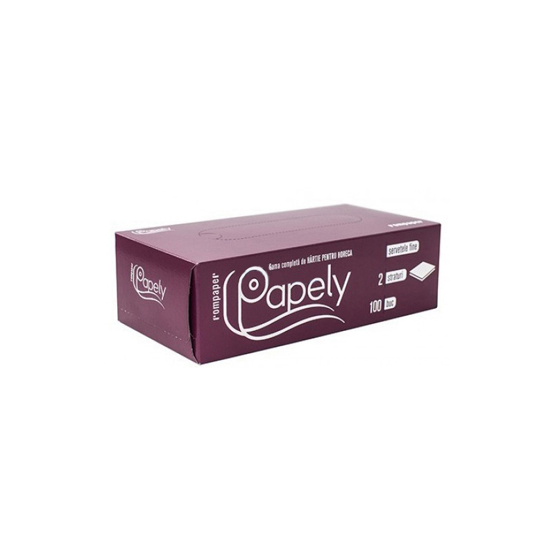 Servetele faciale Papely 100 buc pac 2 str Servetele faciale Papely 100 buc pac 2 str