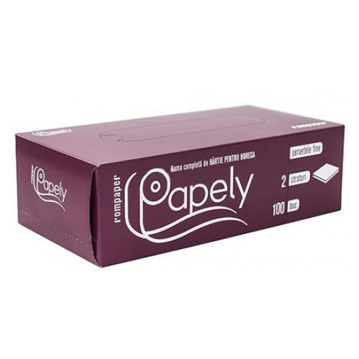 Servetele faciale Papely 100 buc pac  2 str