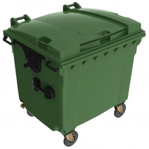 Container pentru colectarea deseurilor  1100 litri   verde