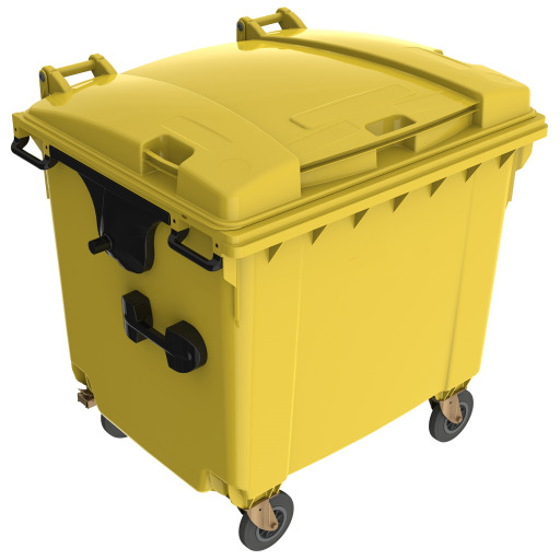 Container Negru Container gunoi 1100 l, negru, fabricat Germania | IgienaPHS