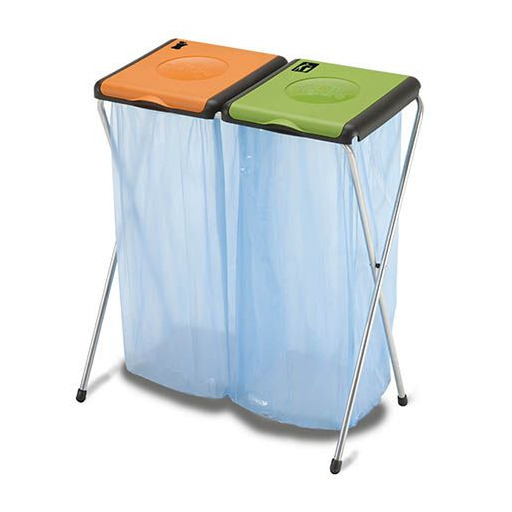 Suport din inox pentru sac cu capac   2