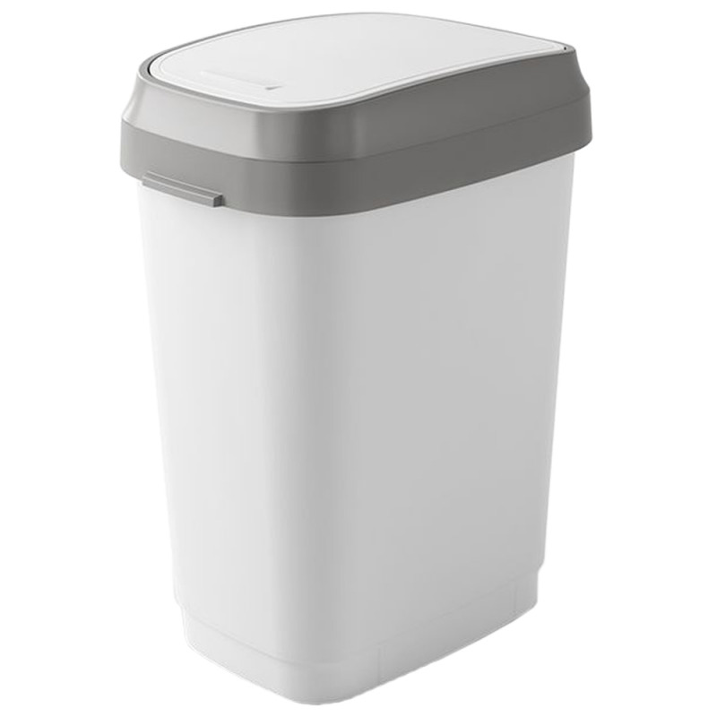 Cos gunoi Dual Swing  alb   10 litri