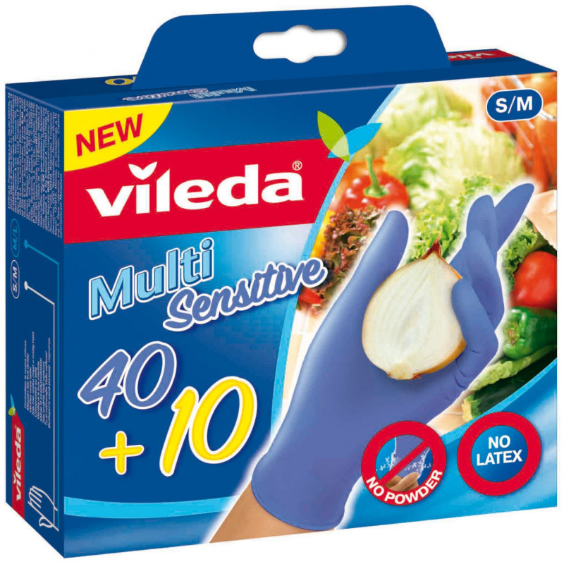 Manusi unica folosinta multi sensitive Vileda 40 10 buc Manusi unica folosinta multi sensitive Vileda 40 10 buc