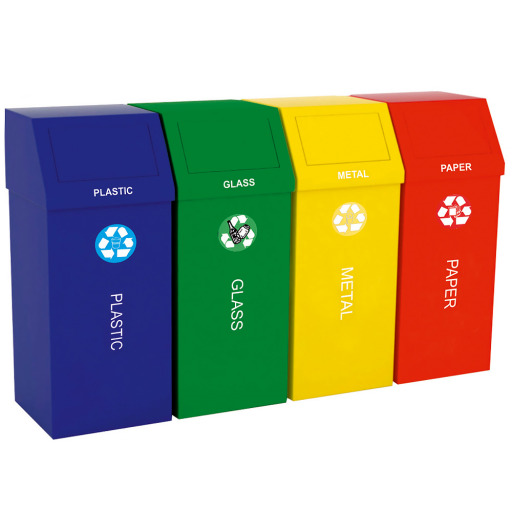 Cos gunoi pentru colectare selectiva   set 4