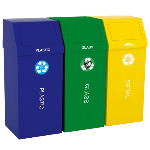 Cos gunoi pentru colectare selectiva   set 3