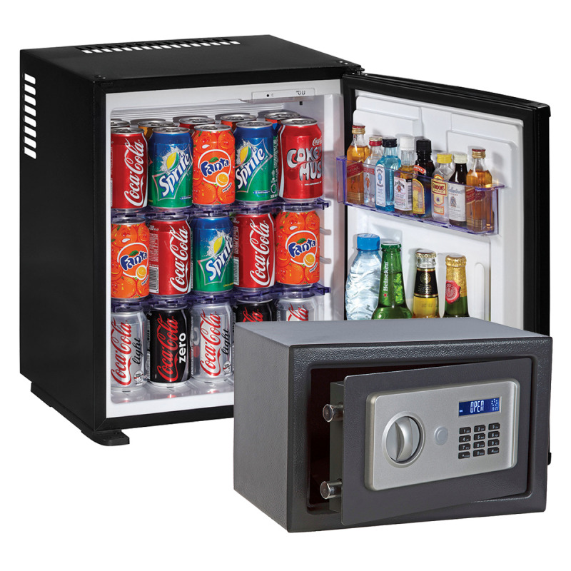 Pachet minibar hotelier   seif semi automat cu display