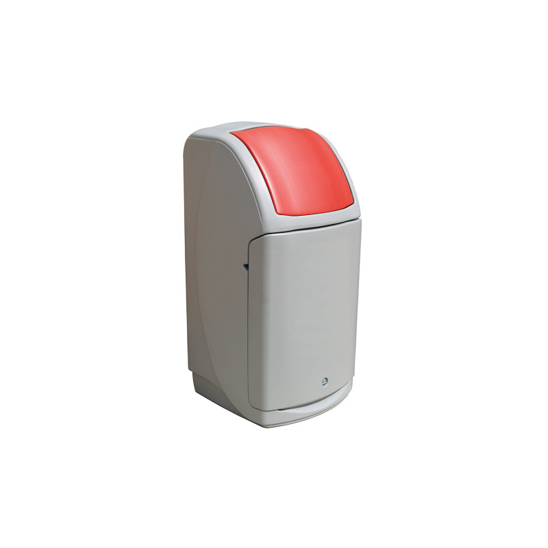 Cos de gunoi plastic 140 litri rosu Cos de gunoi plastic 140 litri rosu