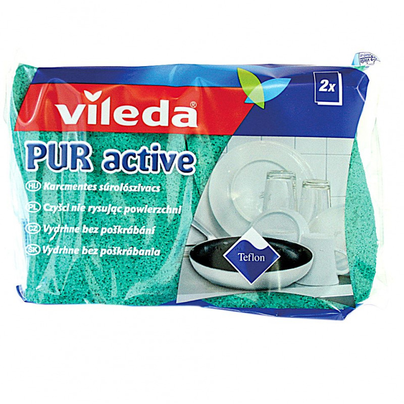 Burete de vase teflon Vileda 2 buc Burete de vase teflon Vileda 2 buc