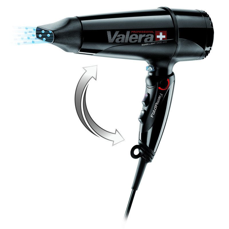 Uscator de par profesional Valera Fold Away 5400 Ionic 2000 W negru maner rabatabil voiaj Uscator de par profesional Valera Fold Away 5400 Ionic 2000 W negru maner rabatabil voiaj