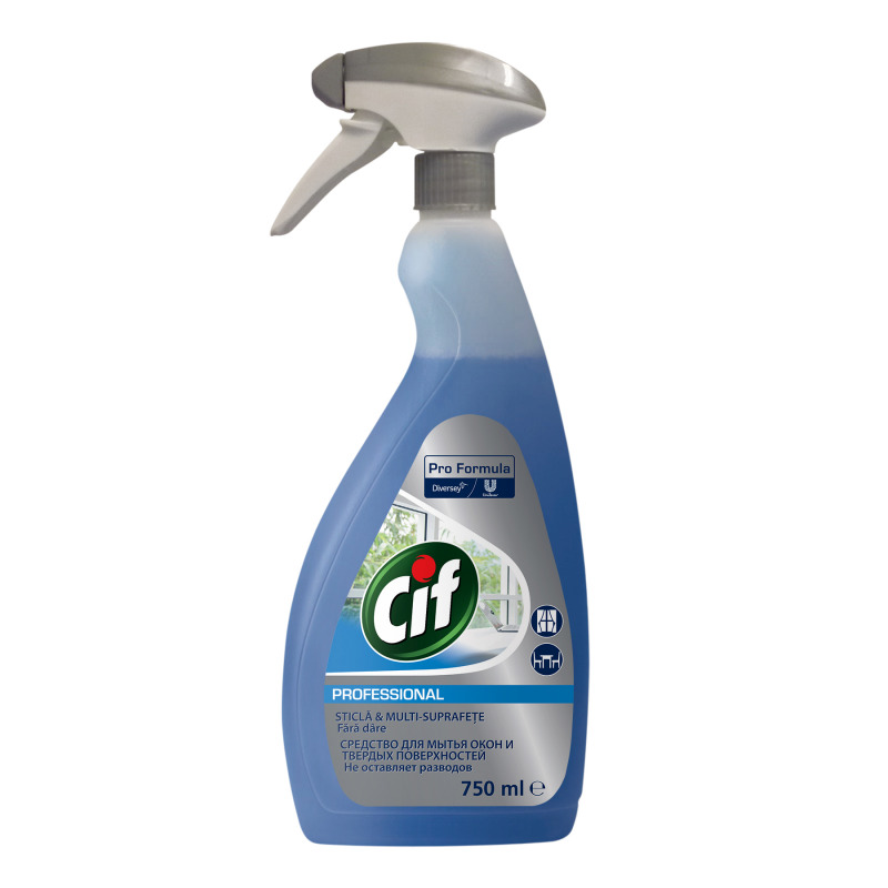 Detergent geamuri si suprafete lavabile   Cif  Pro Formula 750 ml