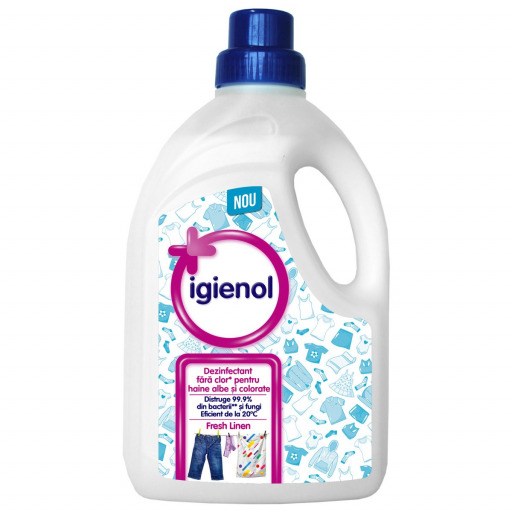 Dezinfectant lichid pentru haine Igienol Fresh Linen  1 5 l