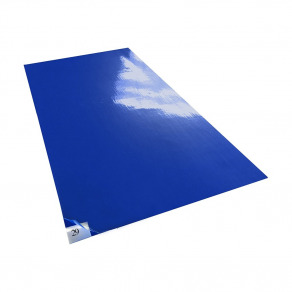 Covor dezinfectant antibacterian 30 file  albastru   115 x 60 cm 1
