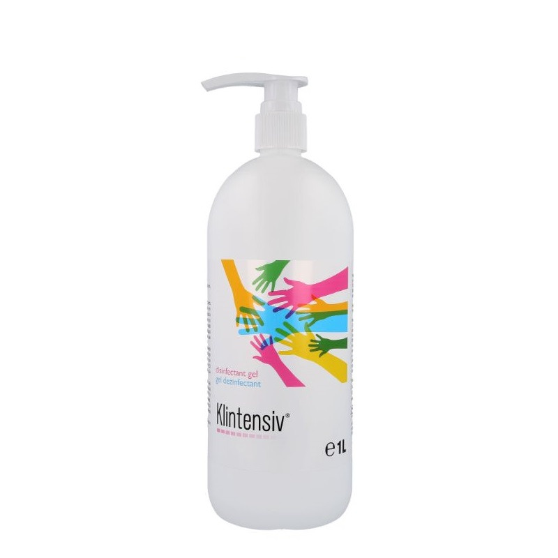 Dezinfectant gel pentru maini Klintensiv  biocid  avizat MS  1 litru