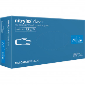 Manusi protectie  examinare nitril Mercator Clasic blue  M