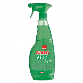 Detergent geamuri cu pulverizator Sano Clear Green  1 litru