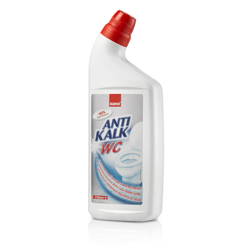 Detartrant gel concentrat pentru vasul de toaleta Sano Anti Kalk WC  750ml