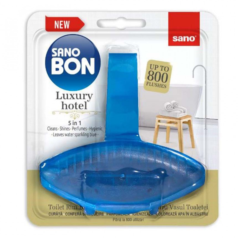 Odorizant WC solid Sano Bon Blue Luxury Hotel 5 in 1 Odorizant WC solid Sano Bon Blue Luxury Hotel 5 in 1