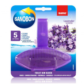 Odorizant WC cu suport solid Sano Bon Blue Lavender 5 in 1
