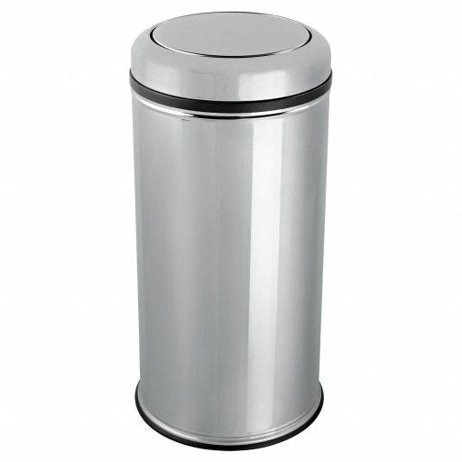 Cos gunoi inox cu capac batant   32 litri