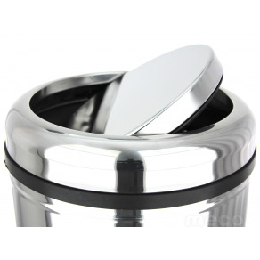 Cos gunoi inox cu capac batant   45 litri 1