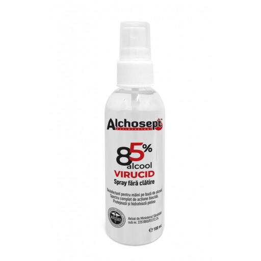Alchosept 100 ml dezinfectant maini tip spray pe baza de alcool 85    virucid  biocid