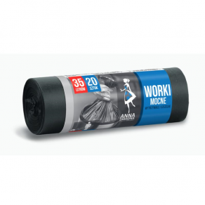 Saci menajeri rezistenti 35 litri H.D.L.D, 20 buc/rola