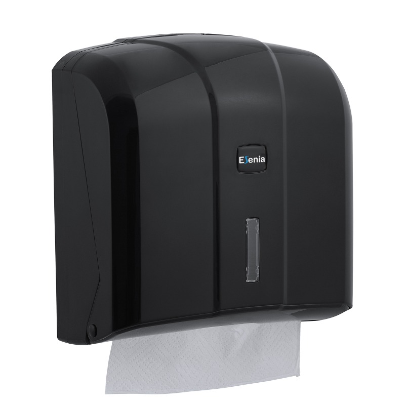 Dispenser prosoape pliate Esenia - plastic ABS negru Dispenser prosoape pliate Esenia - plastic ABS negru