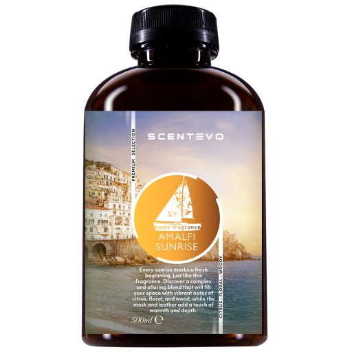 Rezerva Odorizant Camera - Ulei Parfum Difuzor - Amalfi Sunrise, 500 ml