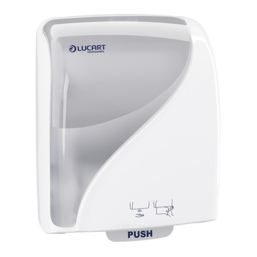 Dispenser prosoape hartie rola, senzor, alb, Lucart Identity
