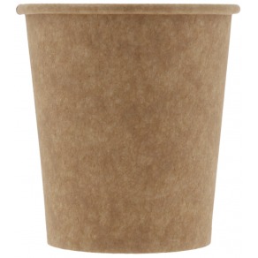 Pahare carton natur,  perete simplu, 8oz, 230 ml