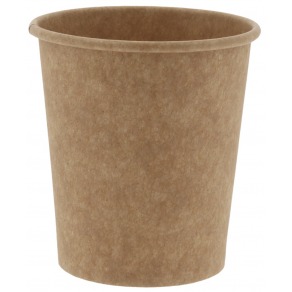 Pahare carton natur,  perete simplu, 8oz, 230 ml