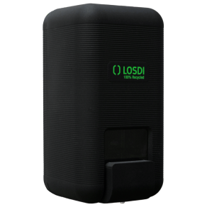 Dozator sapun lichid, ABS negru, 1 litru, Losdi Eco-Lux