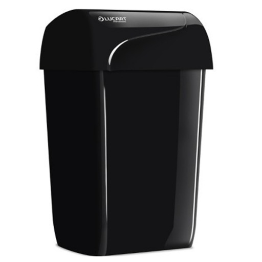 Cos gunoi Lucart negru, plastic ABS - 43 litri