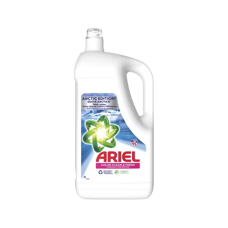Detergent lichid Ariel Color Arctic, 4.75 litri