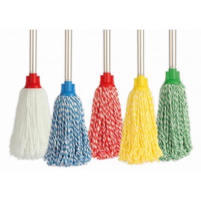 Mop umed microfibra alb-verde,150 gr