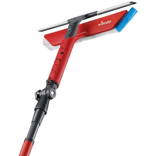 Racleta sters geamuri Vileda 2 in 1 + maner telescopic