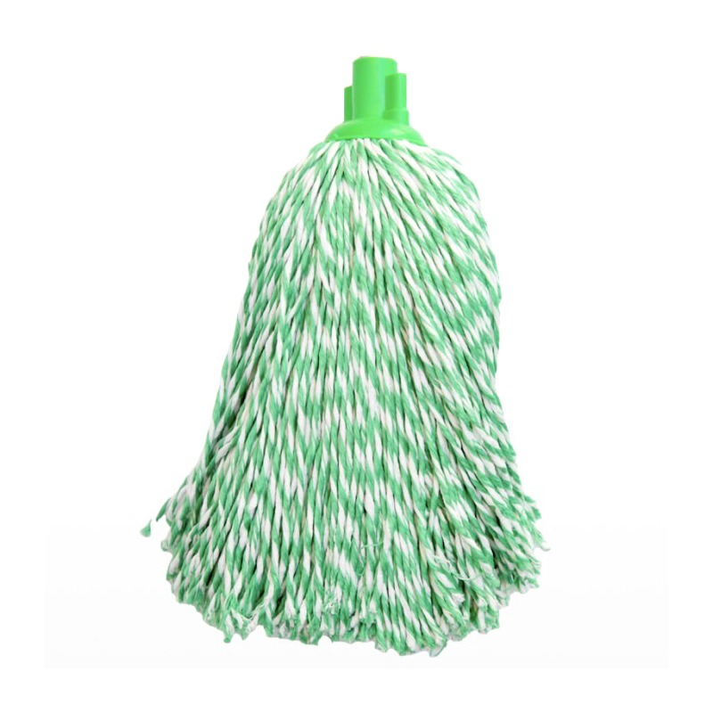Mop microfibra super absorbant premium, fire lungi, 150 gr, alb-verde