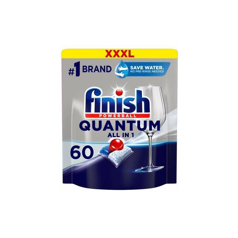 Tablete masina spalat vase Finish Quantum Regular all in 1, 60 buc Tablete masina spalat vase Finish Quantum Regular all in 1, 60 buc