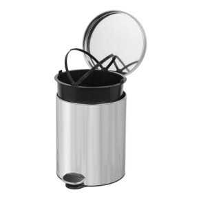 Cos gunoi inox cu pedala - 5 litri, soft close