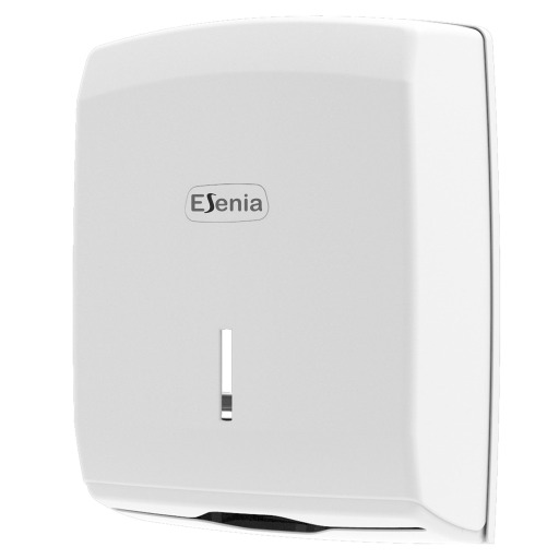 Dispenser prosoape pliate hartie - plastic ABS alb, Esenia