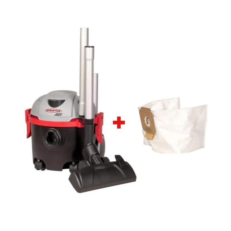 Pachet Aspirator profesional uscat Sprintus Ares + Set 10 saci aspirator Sprintus ARES