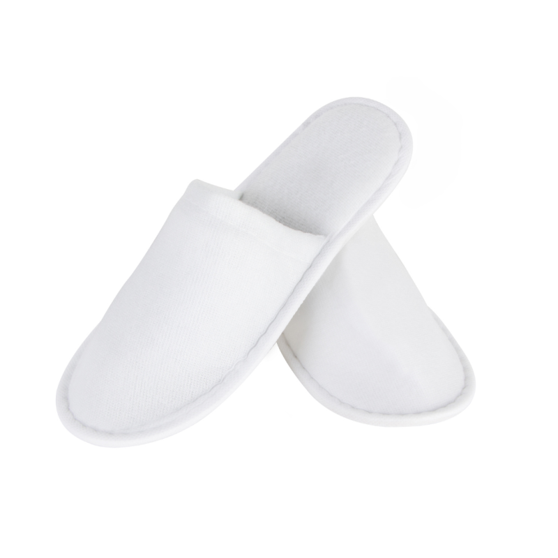 Papuci hotelieri frotir sintetic, inchis mare, 4 mm