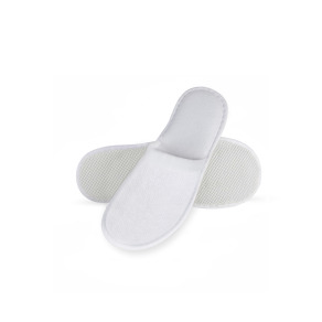 Papuci hotelieri frotir sintetic, inchis mare, 4 mm
