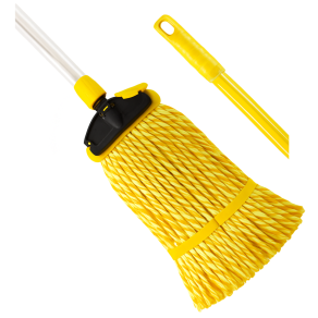 Set mop profesional Mop microfibra Kentucky, alb-galben, 200 gr