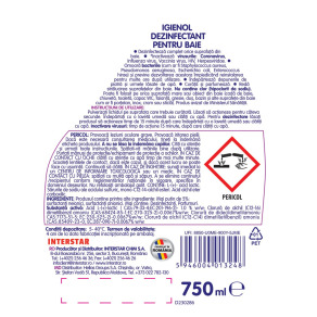 Dezinfectant suprafete baie Igienol, 750 ml