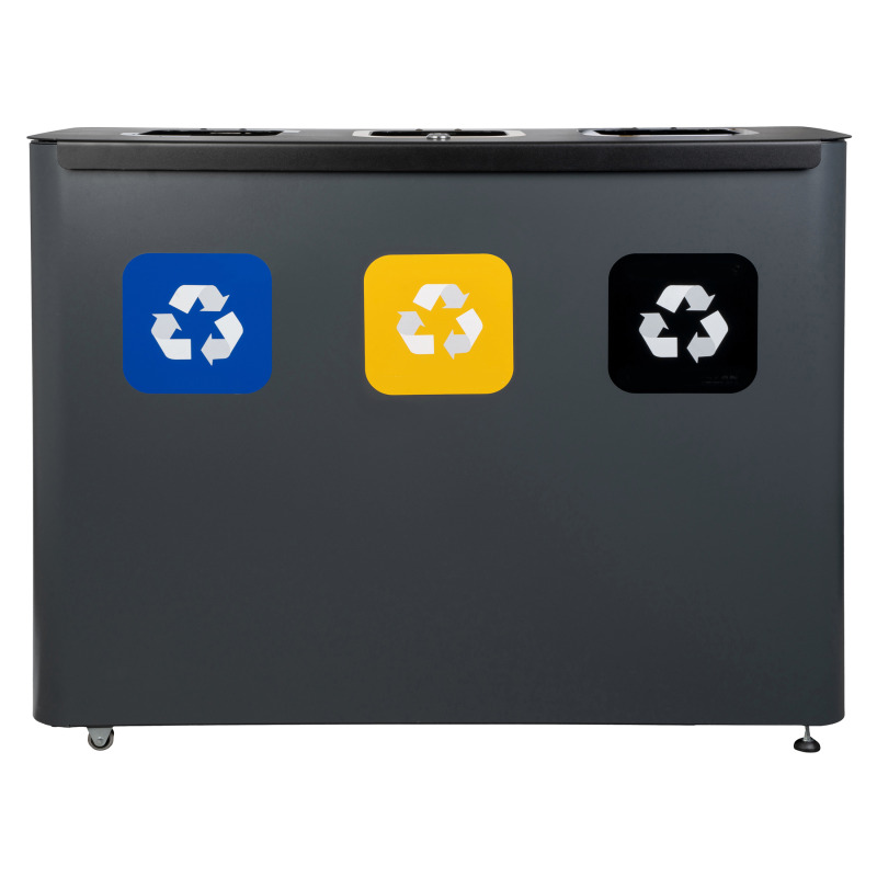 Set 3 cosuri gunoi colectare selectiva premium EKO STAR, 3*60 litri