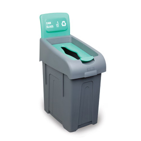 Set 3 cosuri gunoi colectare selectiva, PP Premium, 50 litri