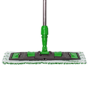 Mop profesional soft microfibra verde 40 cm, urechi prindere