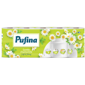 Hartie igienica Pufina Soft Musetel, 8 role/set, 3 straturi